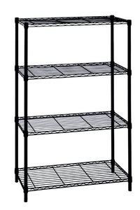 lot 99 image: HDX Lot of Two- 4-Tier Wire Garage Storage Shelving Units in Black (36 in. W x 54 in. H x 14 in. D)