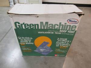 lot 32 image: Master Flow 500 CFM Solar Powered Roof Mount Exhaust Fan PRSOLAR
