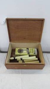 lot 21 image: Antonio & Cleopatra Wooden Cigar Box