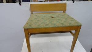 lot 46 image: Vintage Wooden Blonde Stool