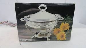 lot 52 image: Silver Plated Food Warmer