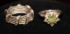 2 Size 7 Rings - 925 & Tiffany Inspired