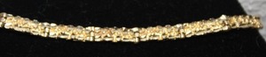 Gorgeous 14k Yellow Gold Nugget Link Bracelet