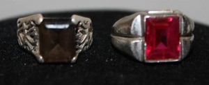 Sterling Rings wRectangular Stones
