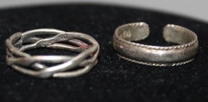 Sterling Toe & Pinky Rings