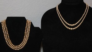 Multi-Strand Faux Pearl Necklaces