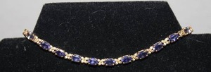 Stunning Saphhire & Gold Tennis Bracelet