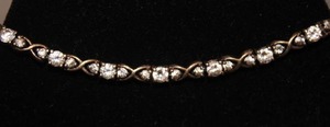 Sterling & Rhinestone Tennis Bracelet