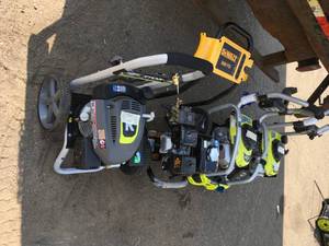 GAYLORD FULL OF RYOBI & DEWALT PRESSURE WASHERS CUSTOMER RETURNS SEE PICS
