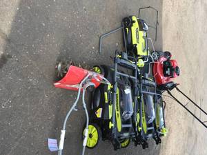 GAYLORD FULL OF ASSORTED OUTDOOR TOOLS CUSTOMER RETURNS SEE PICS