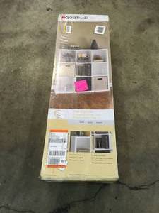 CLOSETMAID 44 in. W x 44 in. H Decorative White 9-Cube Organizer CUSTOMER RETURN SEE PICS