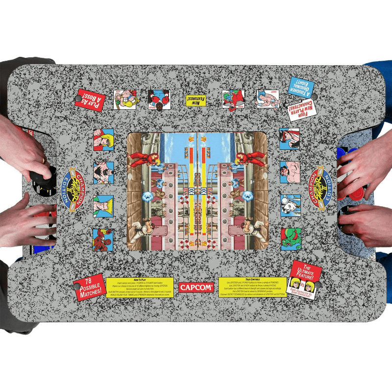 lot 3C image: Arcade1Up Street Fighter Head to Head Arcade Table
