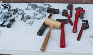 lot 36 image: Clamps, Hammers, Pipe Cutters And More Lot