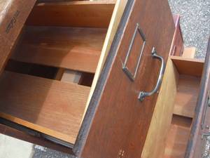 Wooden file cabinet