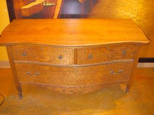 Antique Curved Front Dresser