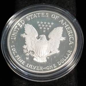 2006-W PROOF AMERICAN SILVER EAGLE 1 OZ .999 FINE SILVER IN AIRTITE