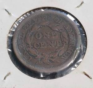 1848 US BRAIDED HAIR LARGE CENT