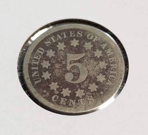 1869 US SHIELD NICKEL