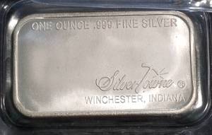 1 TROY OZ. .999 FINE SILVER BAR SILVERTOWNE PROSPECTOR SEALED