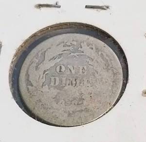 1877 US SEATED LIBERTY DIME