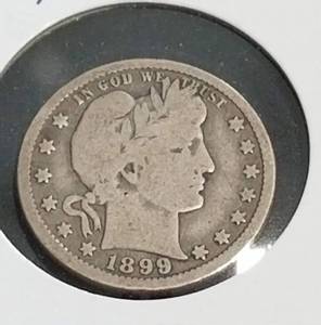 1899-O BARBER QUARTER