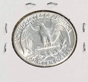 1958 WASHINGTON QUARTER BU