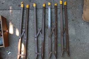lot 120 image: Set of metal sawhorses