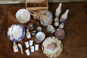 lot 31 image: Large lot of mostly Japanese servingware and  misc. china