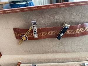 lot 88 image: Cuff link Collection With Leather Box