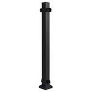 1 (CASE OF 8) Fiberon Elements Railing Black Aluminum Deck 38-in Line Post, AL LINE POST 36 BL - NEW