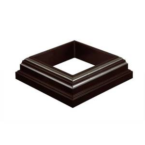 Fiberon (26-Pack) Chestnut Brown PVC Deck Post Sleeve Collars, POST SLV MLDG 4 DW, NEW