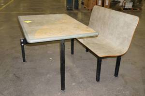 lot 64 image: Dining Table with Bench