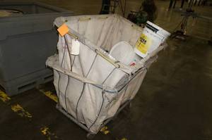 lot 60 image: 2 Fabric Bag Rolling Carts