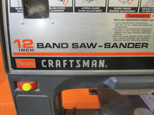 lot 17 image: Craftsman 12 Band SawSander