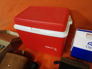 lot 183 image: Coolers, Flashlights, Vintage Binoculars