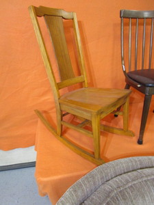 lot 186 image: Chairs & Cabinet on Wheels