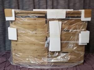 lot 37 image: TV Cabinet Solid Wood 44W X 32H
