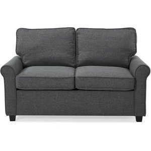 lot 40 image: Mainstays Traditional Loveseat Sleeper with Memory Foam Mattress, Gray