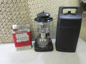 lot 25 image: Coleman Lantern in Case with Can of...