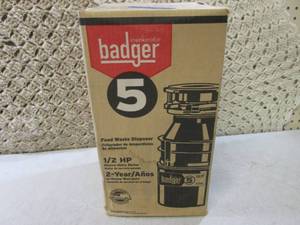 lot 49 image: Badger 5 Food Waste Disposer New  G...