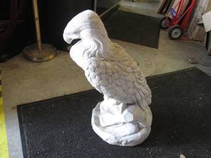 lot 52 image: Large Concrete Eagle Figure 26 Tal...