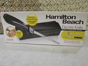lot 84 image: Hamilton Beach Electric Knife  F-0...