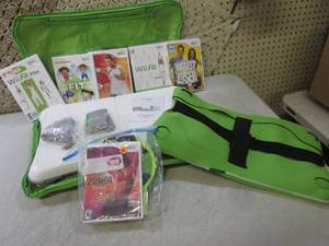 lot 107 image: Wii Fit Starter Kit and Assorted Ga...