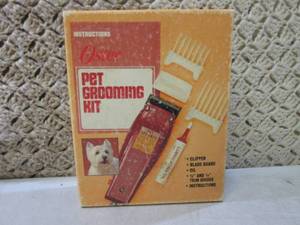 lot 117 image: Vintage Oster Pet Grooming Kit  F-0...