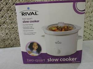 lot 166 image: Rival Two-Quart Slow Cooker  CS...