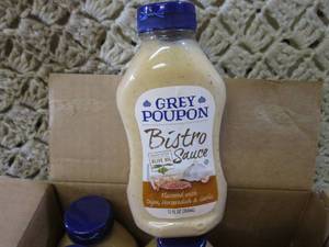 lot 232 image: Case of 12 Grey Poupon Bistro Sauce...