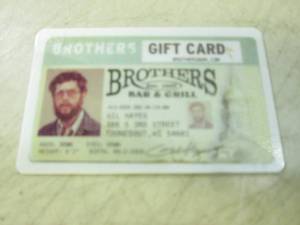 lot 241 image: Brothers Bar & Grill $25 Gift Card ...