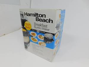 lot 14 image: Hamilton Beach Breakfast Burrito Maker