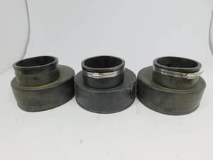 lot 31 image: 3 Couplings 6 CLAY TO 4 CIPVC Eccentric Couplings