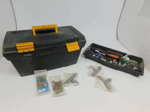 lot 82 image: Large Black Plastic Toolbox